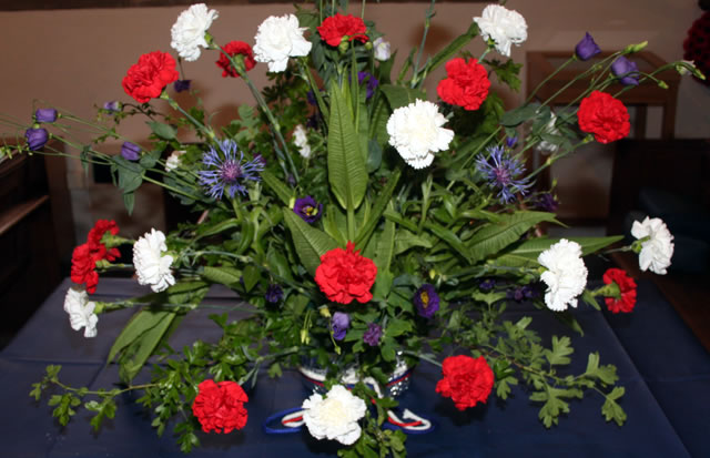 Flowers from St LUke and St Teresa's Catholic Church