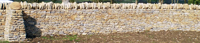 Dry stone wall