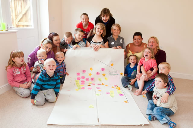 Children's live wall of rules