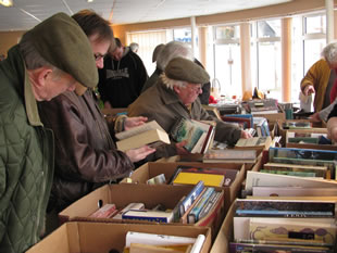Browsing the book stall