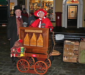 Wincanton's resident Victorian Barrel Organ