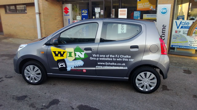 A Suzuki Alto, to be won at Wincanton Racecourse on Boxing Day 2012