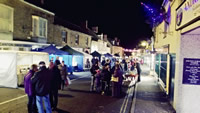 Wincanton High Street, bustling with activity