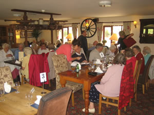 Live at Home members enjoying a meal