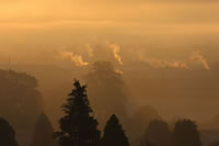 Chimneys at Dawn