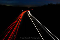 Light trails on the A303