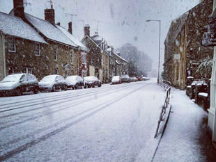 Snow in Wincanton, by Lisa Woolford