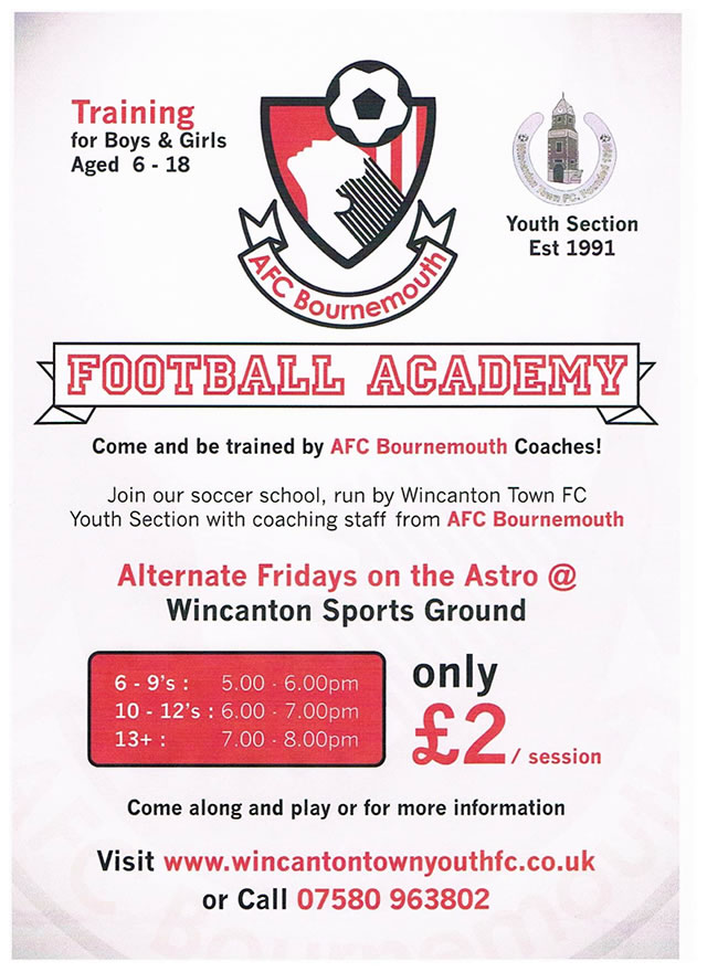 Football academy poster