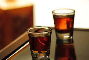 Glasses of whiskey, by Kirti Poddar