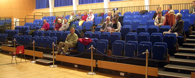 Early arrivals at Wincanton Film Society