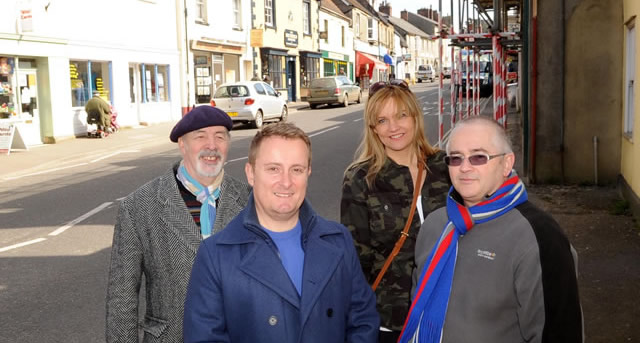 Wincanton Town Team members: John Holman, Jon Rolnik, Katie Petre-Mears and John Smith