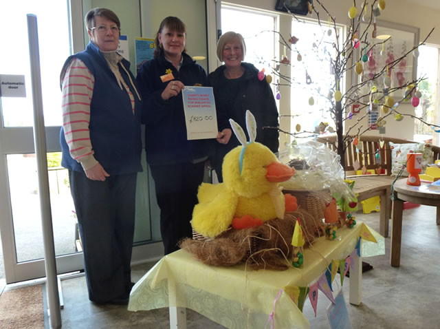 Paula Russell and friends of Wincanton Community Hospital