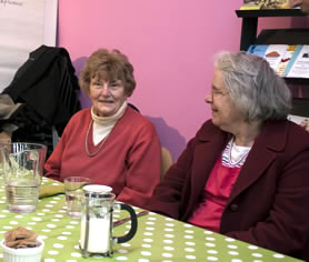 More ladies at the Loose Ends cafe