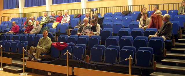 An early audience at Wincanton Film Society