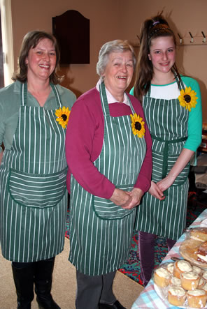 Refreshment team, Sarah Harding, Audrey Walters, Maisie Harding