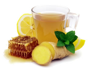 Ginger, lemon and honey drink
