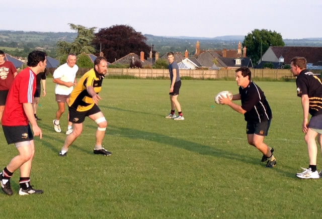 Wincanton Rugby Club in practise