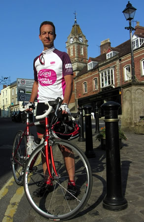 Nigel MacCormack with his bike