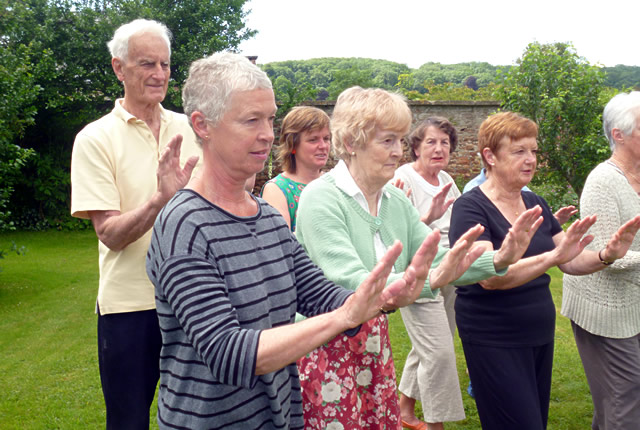 People doing Tai Chi for Health