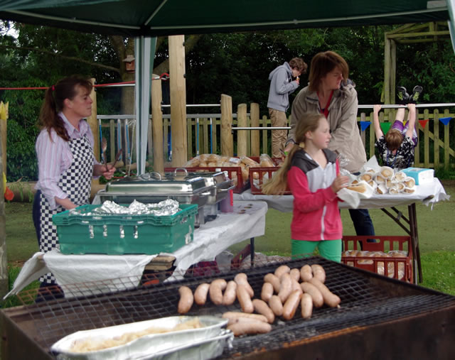 Cooking sausages