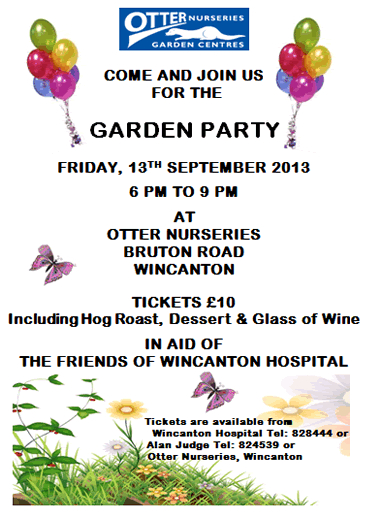 Garden Party in support of Wincanton Community Hospital, at Otter Nurseries