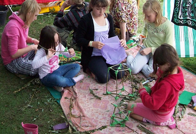 Children doing arty stuff
