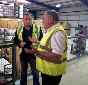 MD of Rochford Garden Machinery<br />and District Cllr Colin Winder. MD of Rochford Garden Machinery<br />and District Cllr Colin Winder.