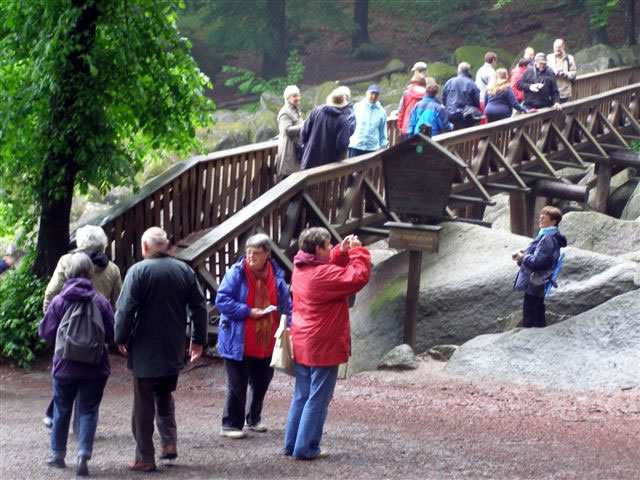 Crossing the bridge at Oldenwald