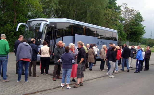 Coach trip home from Germany