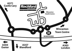 Map to Rochfords, Wincanton