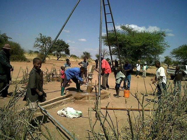 Work on Maliasili borehole undertaken during August 2013