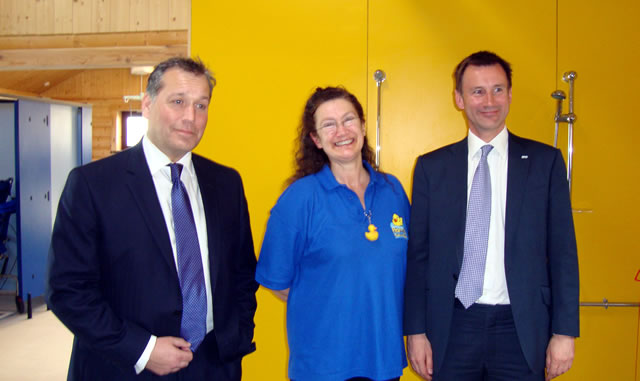 David Warburton, Paula Fox and Jeremy Hunt