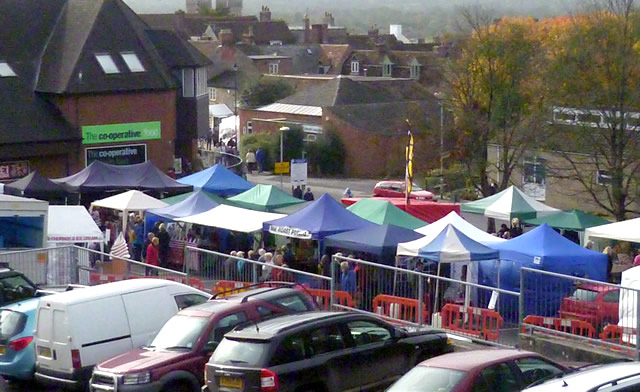 Wincanton Market in Carrington Way car park