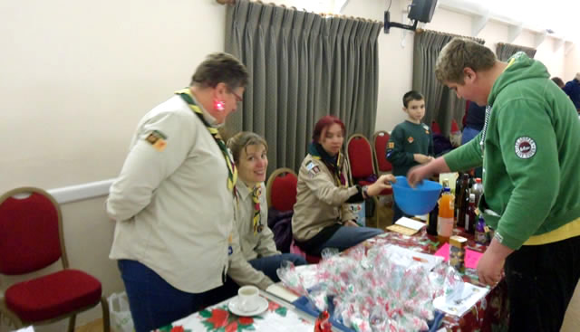 The Scouts' Christmas bazaar