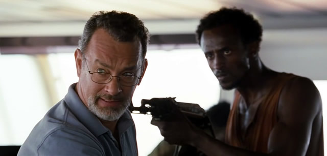 Captain Phillips, taken hostage by Somali pirates