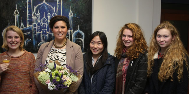 Somerset Liberal Democrat Parliamentary Candidatea Sarah Yong, with students from Bruton School for GirlsSomerset Liberal Democrat Parliamentary Candidatea Sarah Yong, with students from Bruton School for Girls