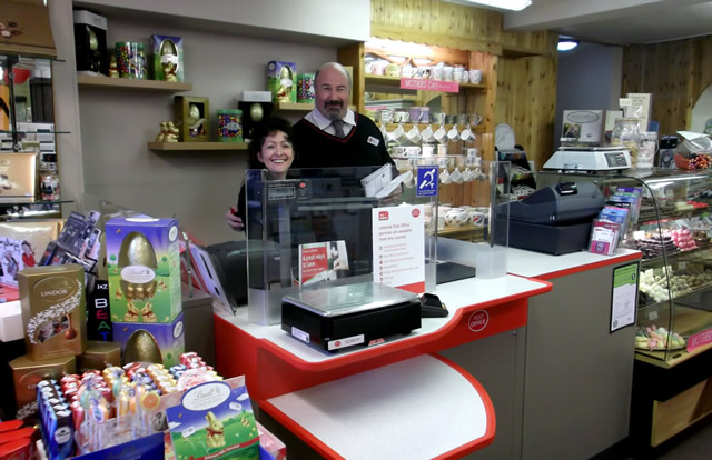 A new front-of-shop service counter