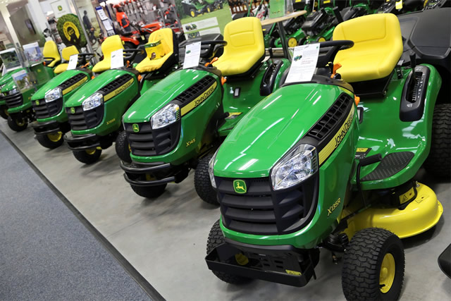 Ride-on mowers available at Rochford Garden Machinery, Wincanton