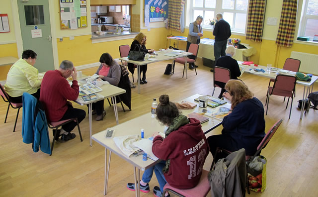 Pray, Praise and Paint in the Wincanton Methodist Church hall