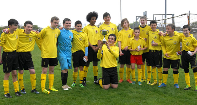 Wincanton Town Football Club Youth Section Under 14s team photo