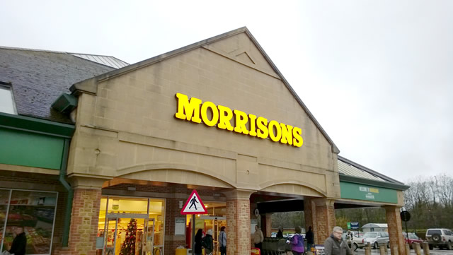 Morrisons front entrance, Wincanton