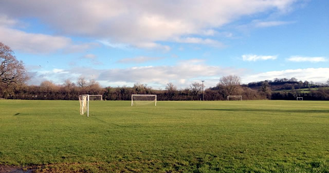 Football pitches at Wincanton Sports Ground