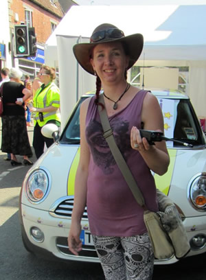 Suzy Turner-Wilcockson in her fetching hat