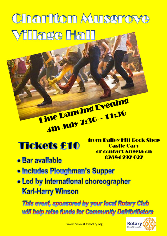 Line dancing for defibrillators poster