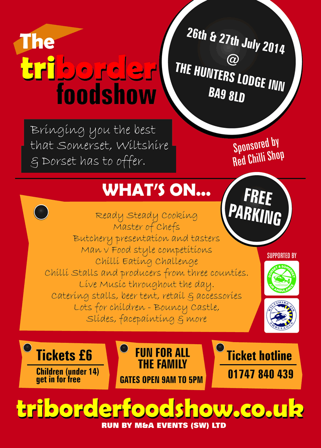 The Tri-Border Food Show flyer