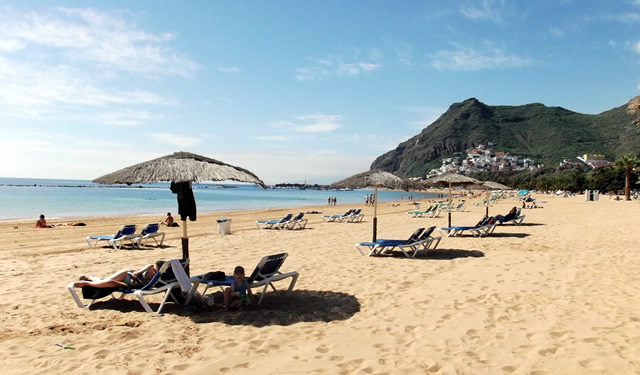 A beach on Tenerife