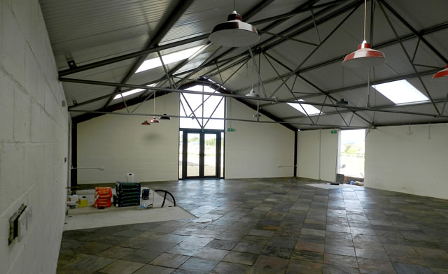 The new Kimber Farm Shop under development, interior