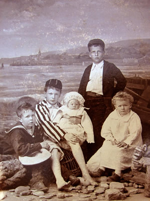 Constance, with her brothers
