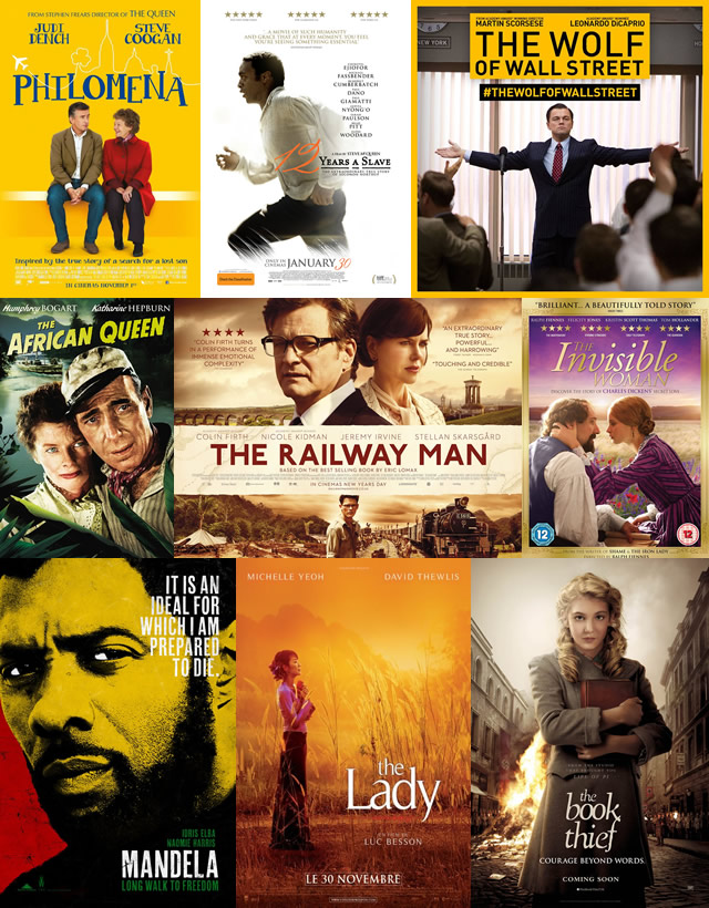 Posters from Wincanton Film Society's upcoming 2014-15 season