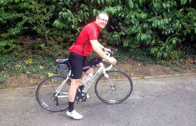 Nic Firth on his bike